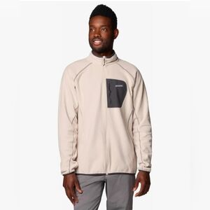 NWT Columbia Men's Outdoor Tracks Full Zip II Jacket Dark Stone/Shark